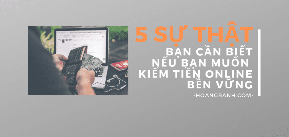 kiếm tiền onlien uy tín và bền vững