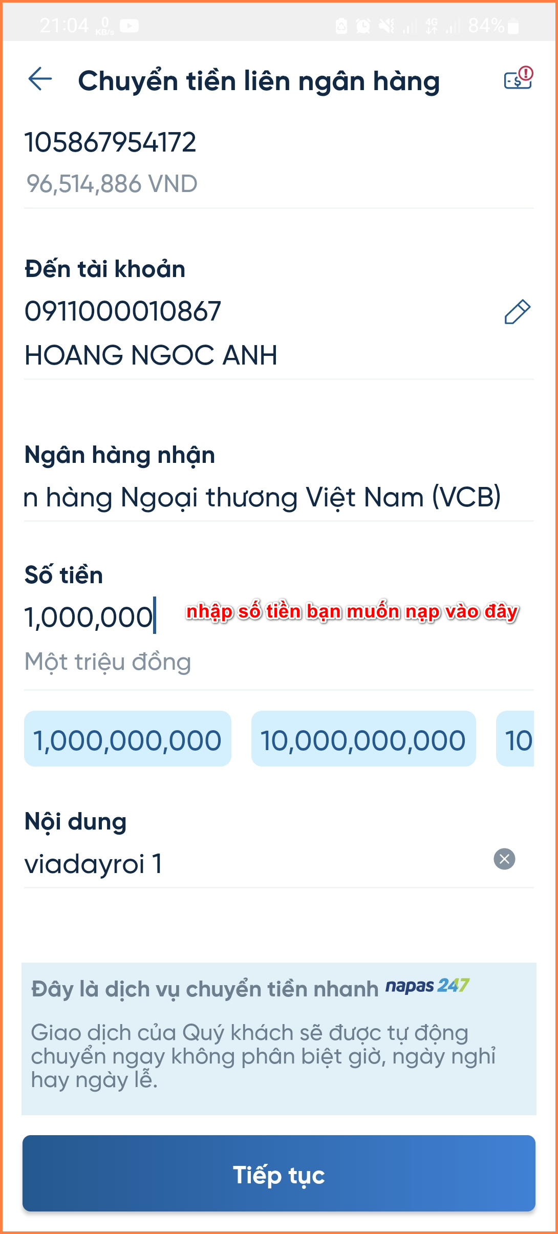 nap tien vao viadayroi Blog Hoàng Bảnh