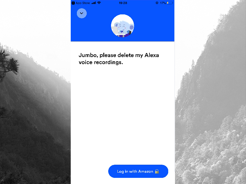 Với Amazon Alexa, ứng dụng sẽ xóa tệp ghi âm mà bạn đã thực hiện.