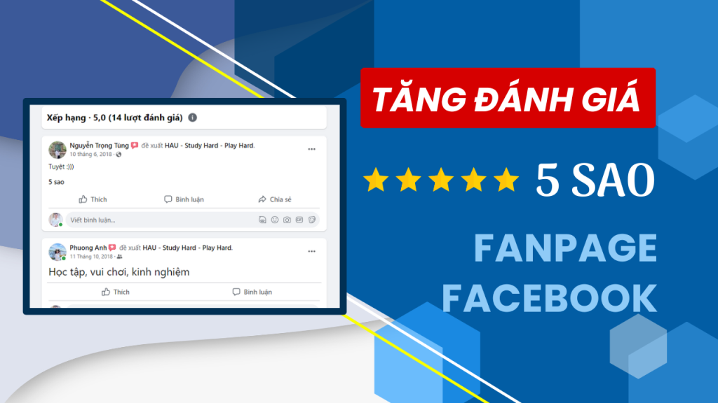 Cach tang luot danh gia fanpage facebook Blog Hoàng Bảnh