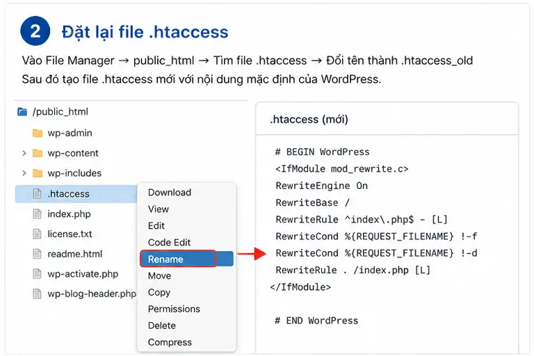 Lỗi 500 Internal Server Error WordPress